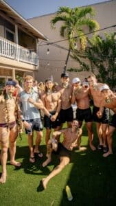 Group of runners after the HNL marathon