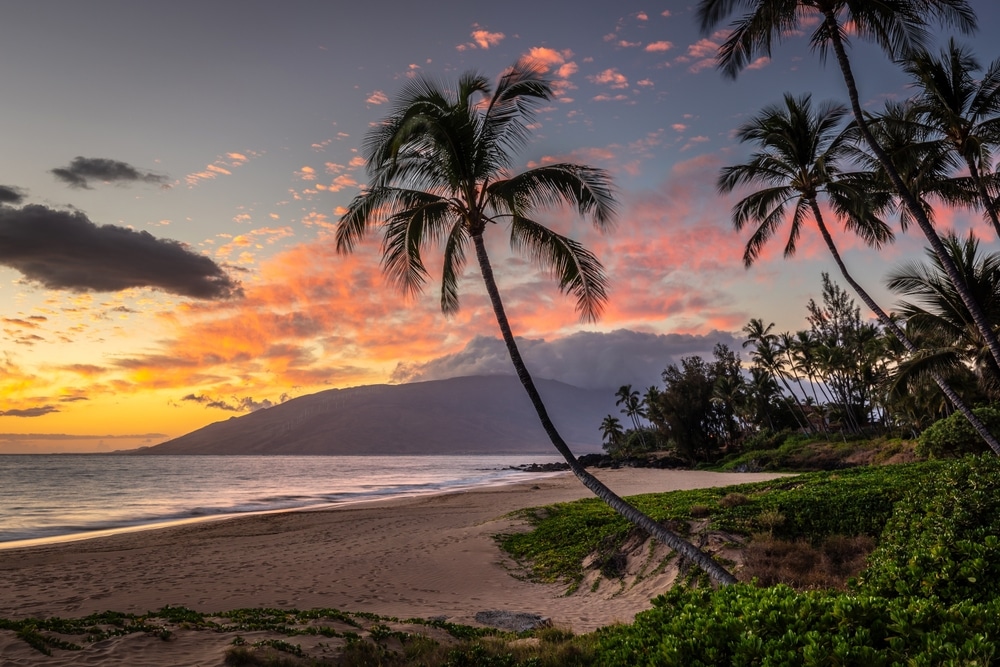 Hawaiian sunset, Kihei, Maui, Hawaii