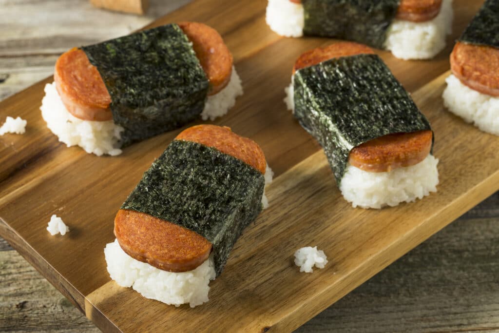 Musubi Rice and Meat Sandwich from Hawaii661217305 hateii hawiia hawaii. hawaiii hawiaii hwaii hawaai hawall hawii hawwai hawwaii hawwii hiwaii haiwaii hawia hawwi