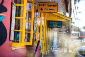 Colorful shops in paia on maui