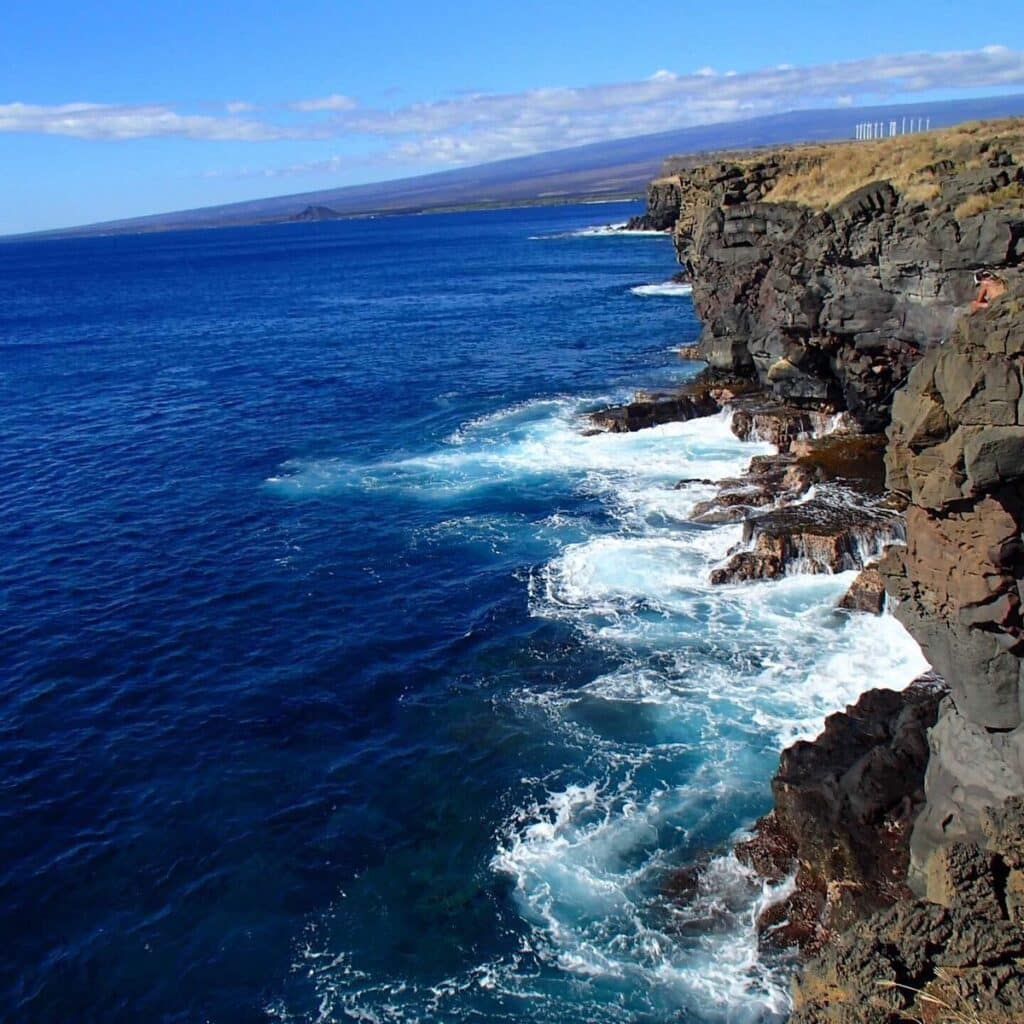 Sheer cliffs at South Point. Photo credit: HawaiianScribe