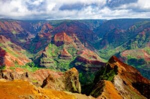 Waimea Canyon on the island of Kauai, Hawaii